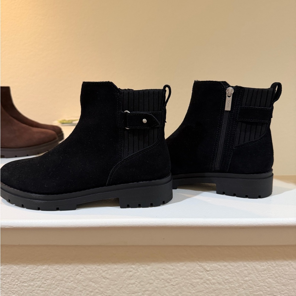 Toms Black Ankle Booties